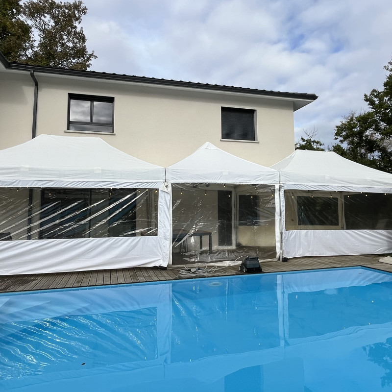 Permet une étanchéité entre deux barnums pliant, tentes, tonnelles