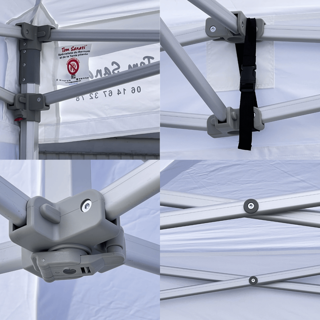 Barnum Pliant Professionnel Aluminium Tom Sanati 3m par 3m