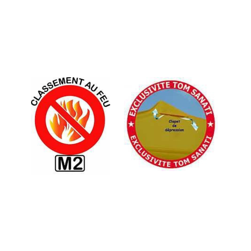 Bâche latérale paroi pleine 100% étanche légère 160g/m2