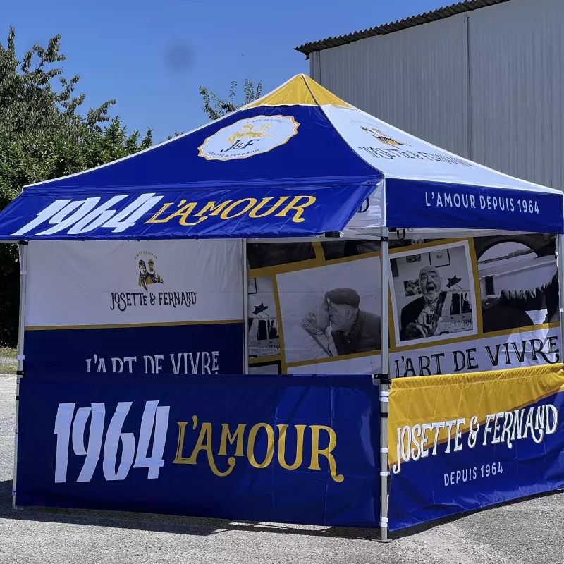 Bache de toit pour barnum pliant aluminium Pro M2