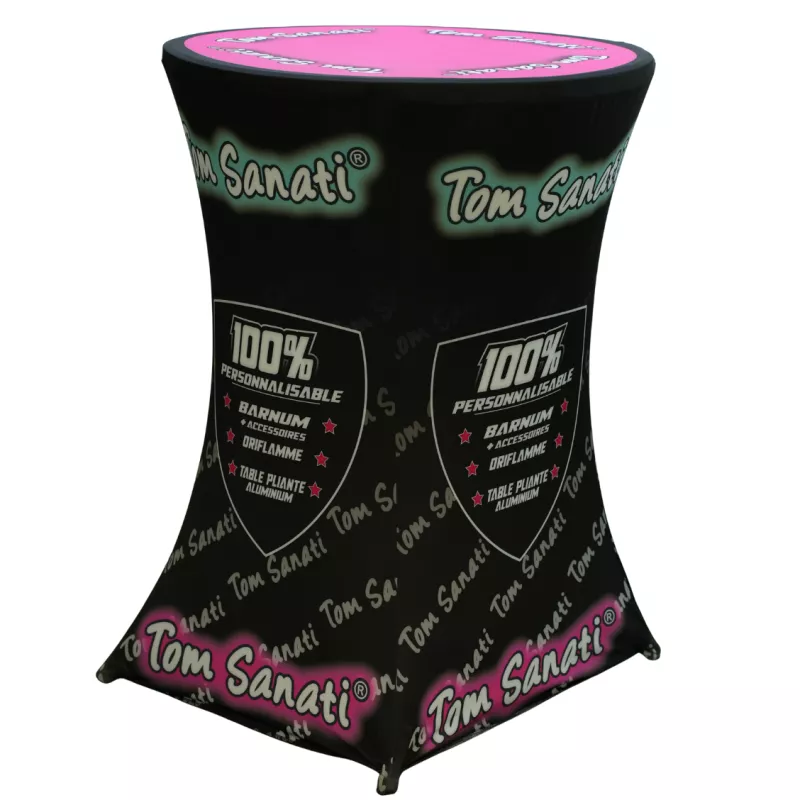 Table Mange-Debout Personnalisée – Toile seule ou pack complet | Tom Sanati