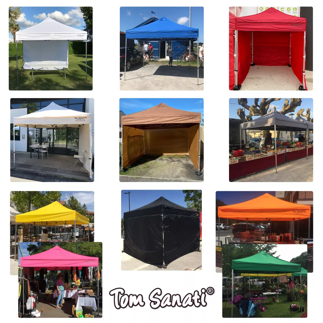 Tente pliante barnum pliant aluminium pro garantie solide et robuste