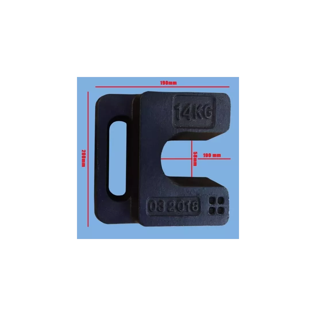 Poids de lestage fonte