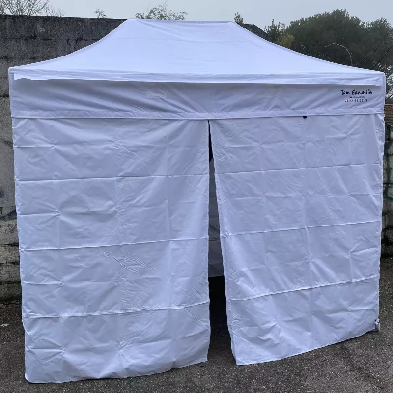 Bâche latérale fenêtre 100% étanche M2 pour barnum pliant