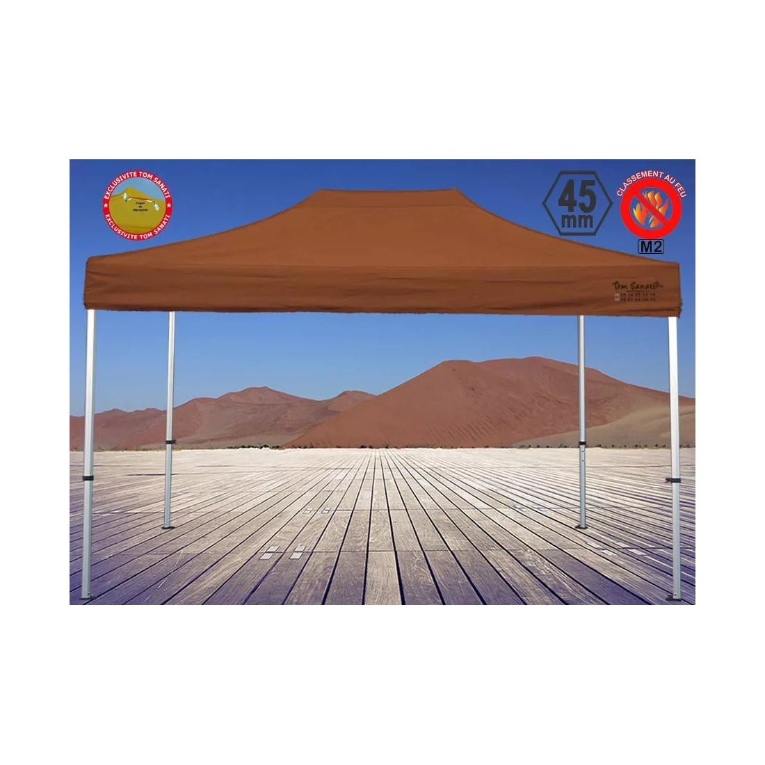 TENTE BARNUM Pliant 4.5m x 3m ALUMINIUM