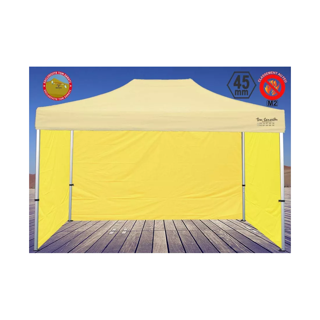 TENTE BARNUM Pliant 4.5m x 3m ALUMINIUM