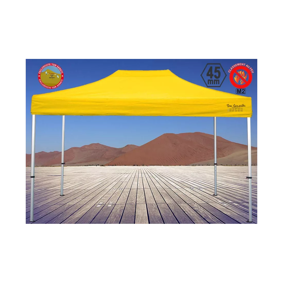 TENTE BARNUM Pliant 4.5m x 3m ALUMINIUM