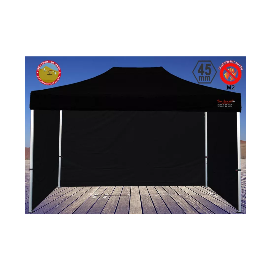 TENTE BARNUM Pliant 4.5m x 3m ALUMINIUM