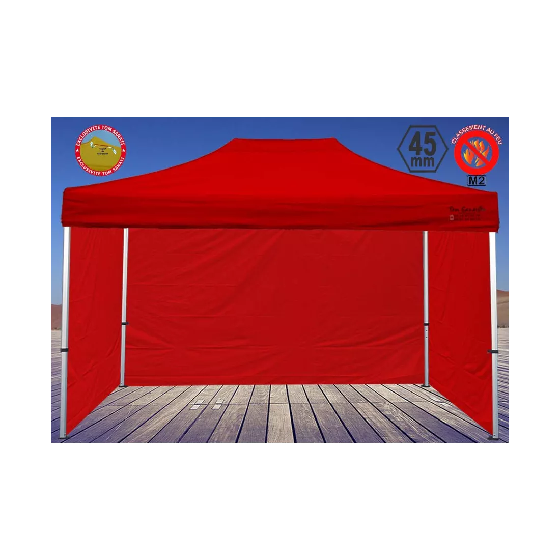 TENTE BARNUM Pliant 4.5m x 3m ALUMINIUM