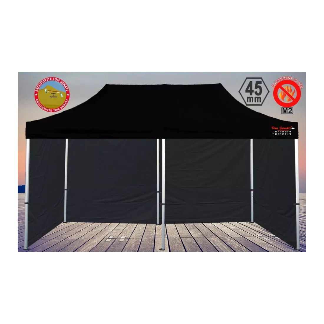 TENTE BARNUM Pliant 6m x 3m ALUMINIUM