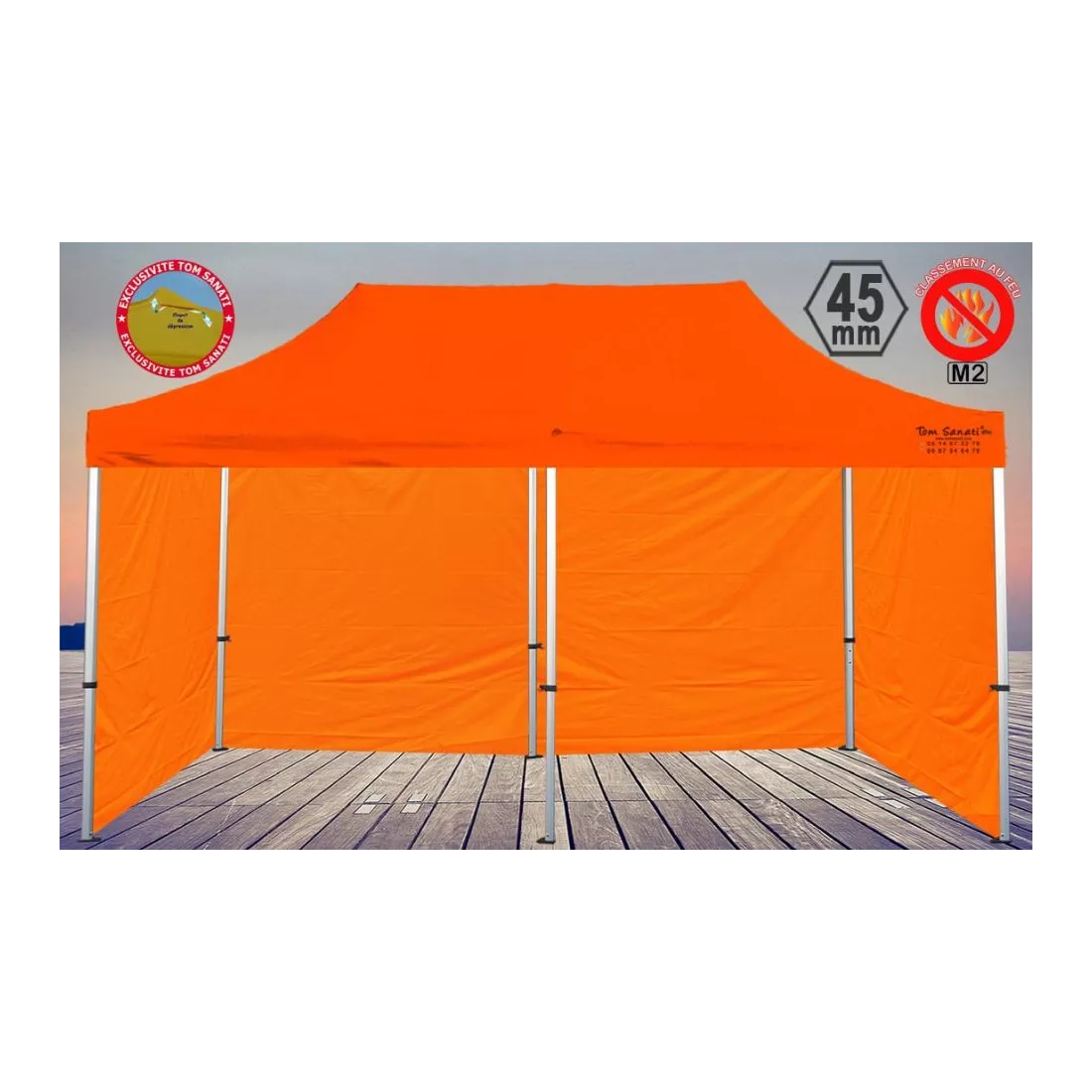 TENTE BARNUM Pliant 6m x 3m ALUMINIUM