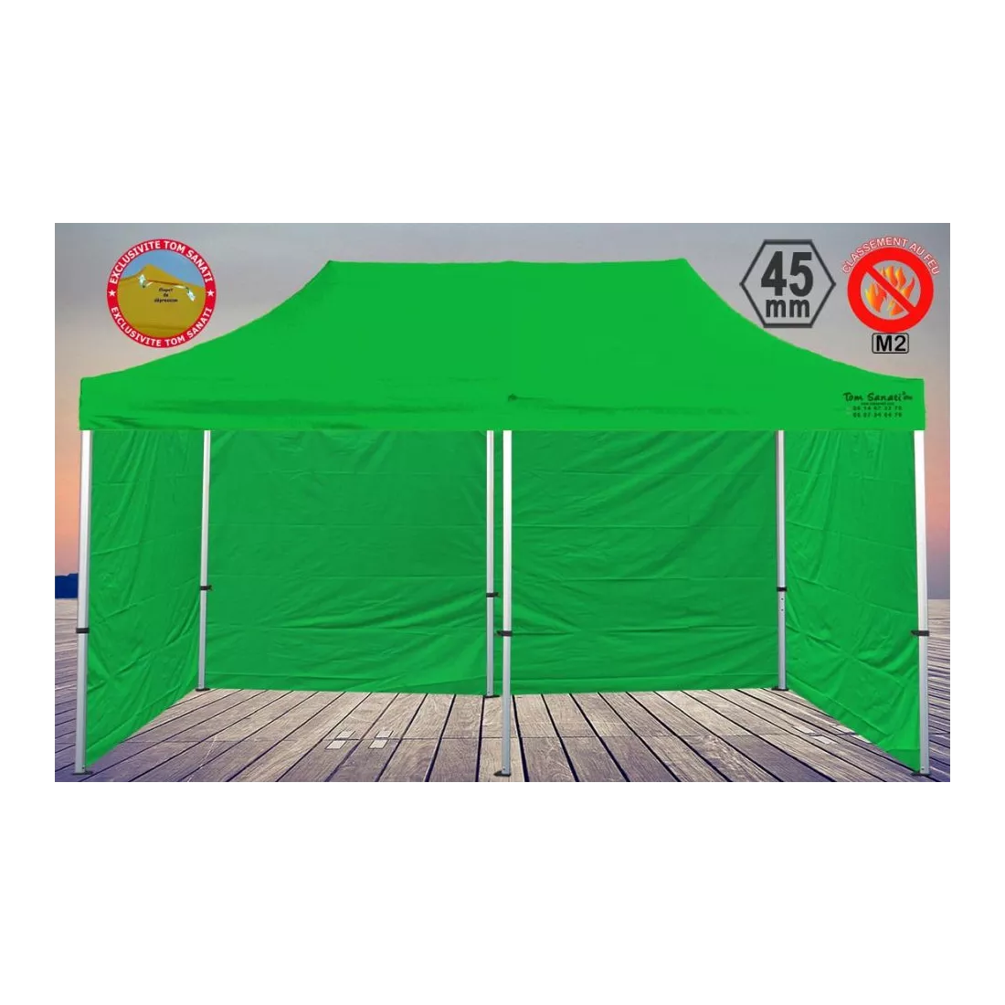 TENTE BARNUM Pliant 6m x 3m ALUMINIUM