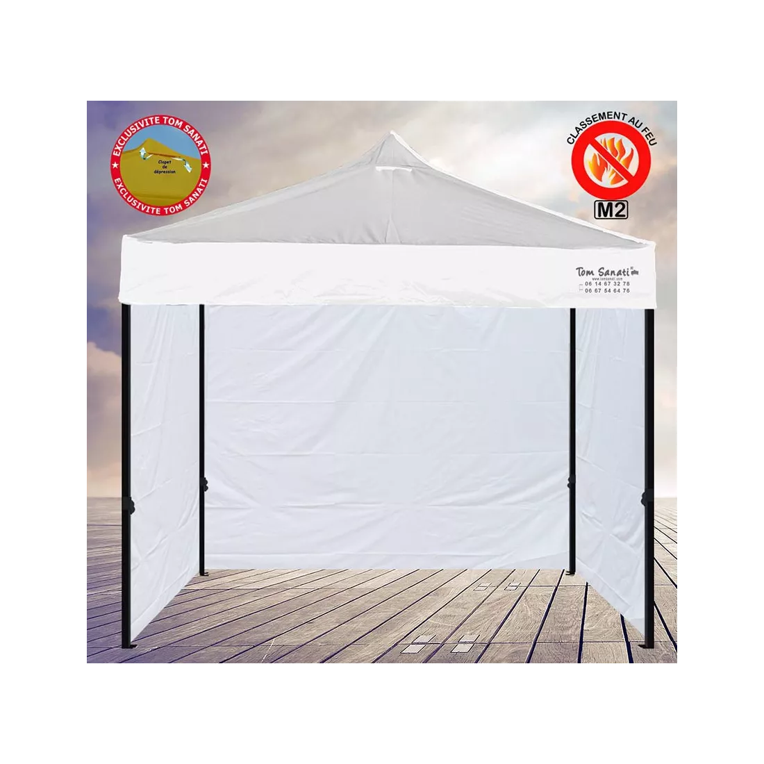 TENTE BARNUM Pliant 3m x 3m ACIER M2