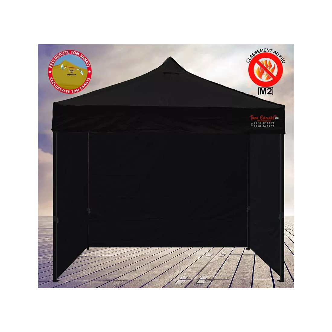 TENTE BARNUM Pliant 3m x 3m ACIER M2