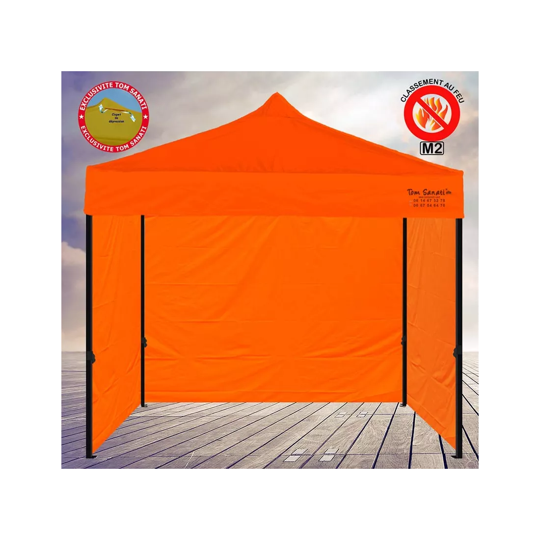 TENTE BARNUM Pliant 3m x 3m ACIER M2