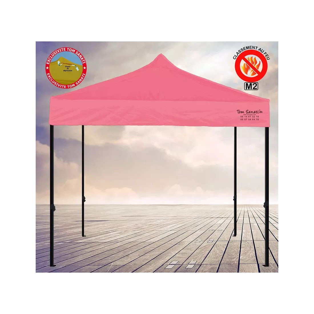 TENTE BARNUM Pliant 3m x 3m ACIER M2