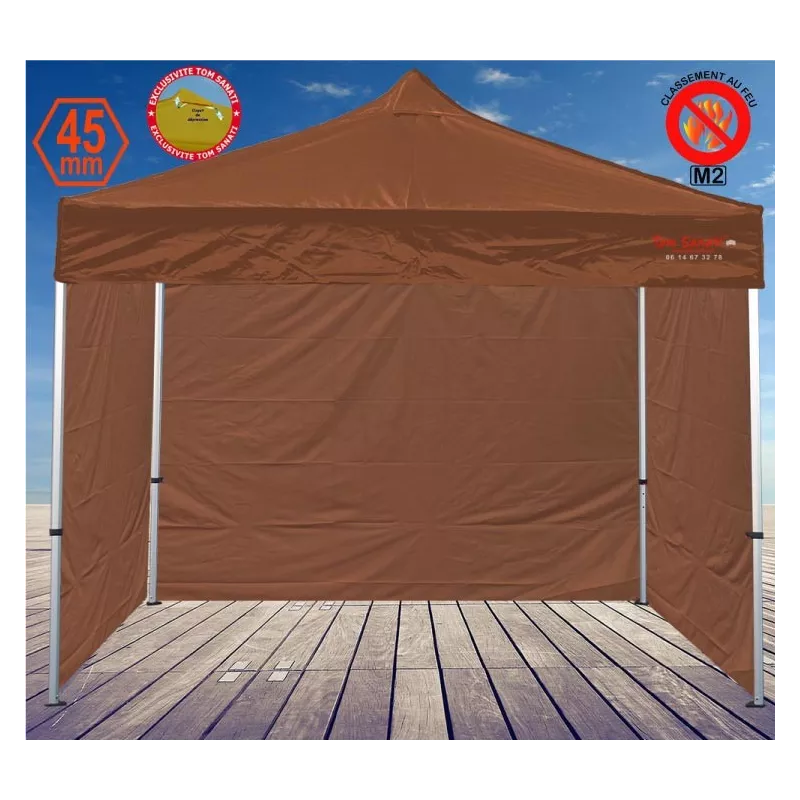 Barnum pliant 2,5x2,5m aluminium – Chapiteau professionnel compact et robuste pour marché & foire