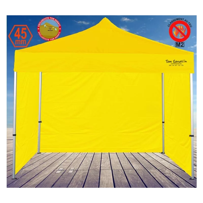 Barnum pliant 2,5x2,5m aluminium – Chapiteau professionnel compact et robuste pour marché & foire