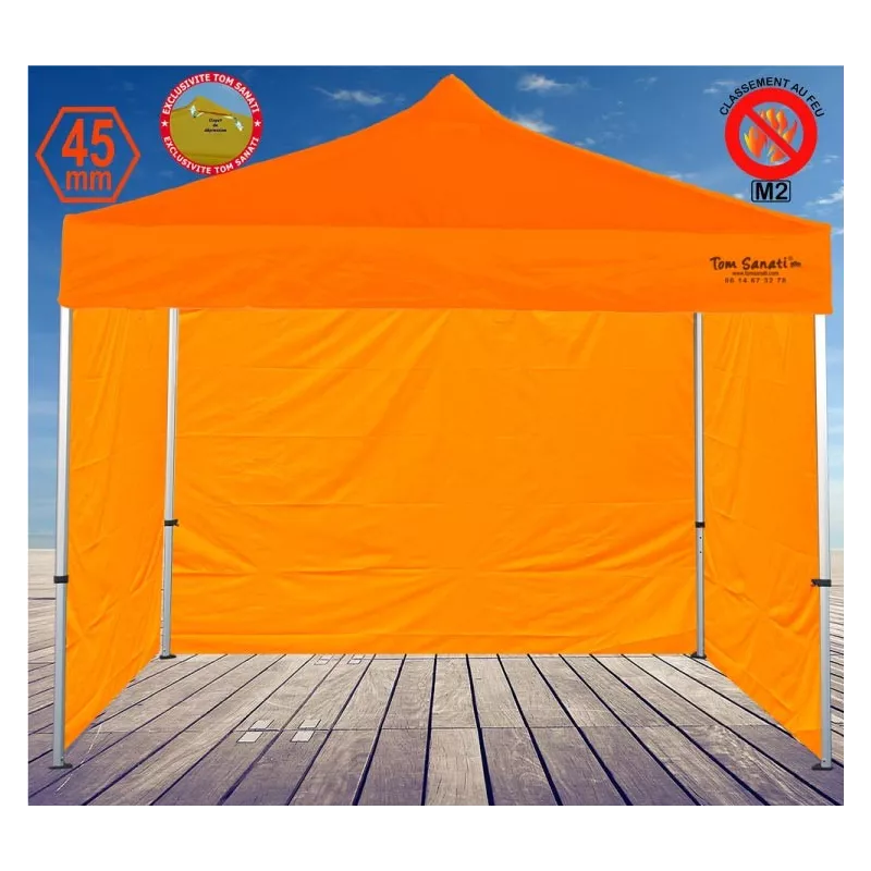 Barnum pliant 2,5x2,5m aluminium – Chapiteau professionnel compact et robuste pour marché & foire
