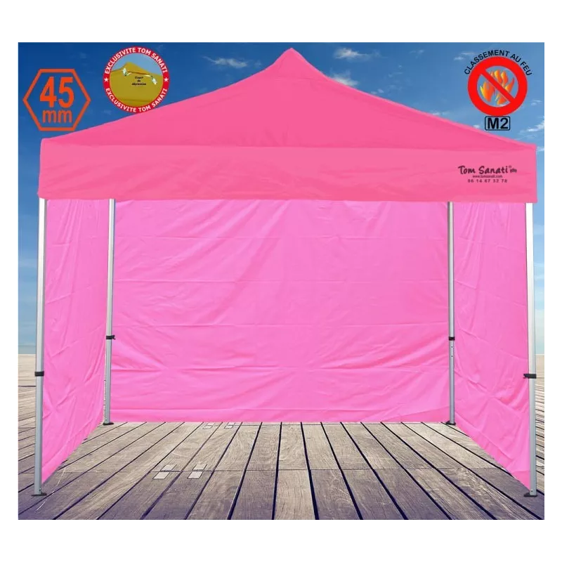 Barnum pliant 2,5x2,5m aluminium – Chapiteau professionnel compact et robuste pour marché & foire