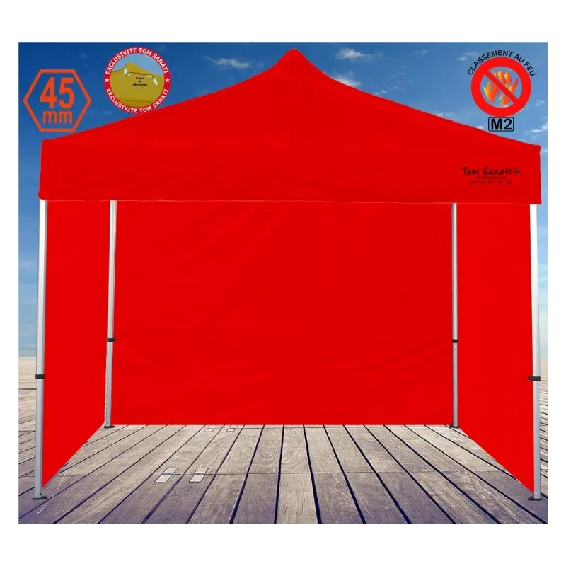 Barnum pliant 2,5x2,5m aluminium – Chapiteau professionnel compact et robuste pour marché & foire