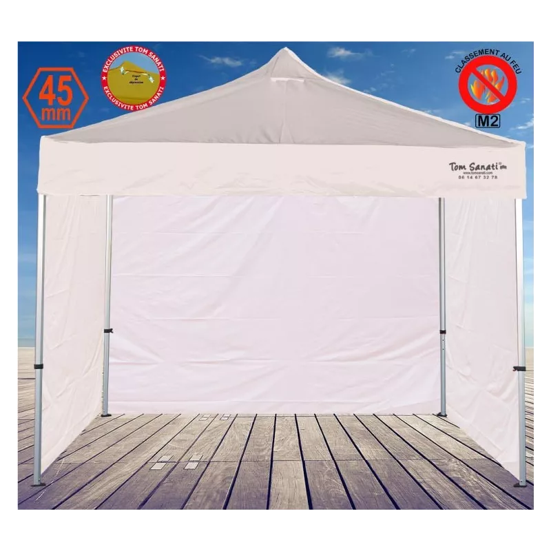 Barnum pliant 2,5x2,5m aluminium – Chapiteau professionnel compact et robuste pour marché & foire