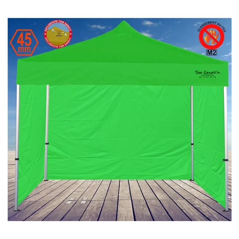 Barnum pliant 2,5x2,5m aluminium – Chapiteau professionnel compact et robuste pour marché & foire