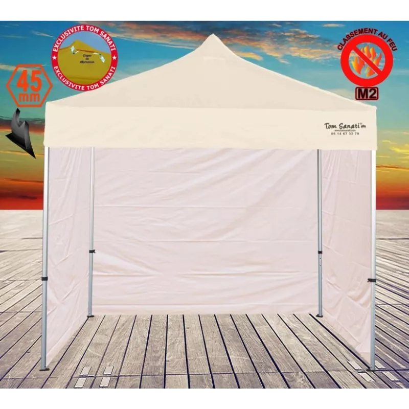 Tente pliante barnum pliant aluminium pro stand publicitaire robuste